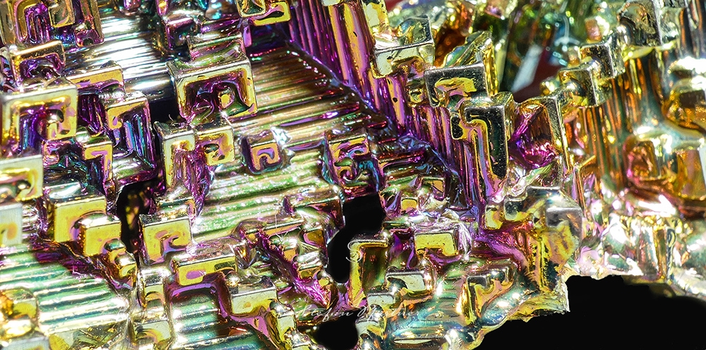 Mineral Makroaufnahme - Wismut